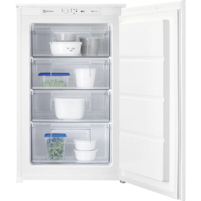 Electrolux KUB3AE88S Congelatore Verticale da Incasso 98L LowFrost Bianco 540mm