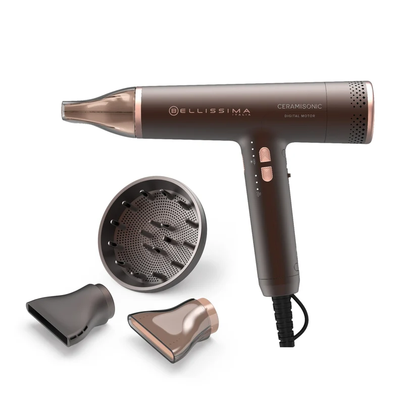 Bellissima Ceramisonic Asciugacapelli Digitale 1700W con Ioni e Ceramica