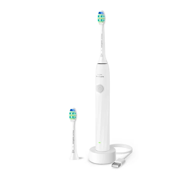Philips Sonicare Series 2000 Spazzolino Elettrico HX4022/01 2 Testine InterCare 2 Modalità Bianco