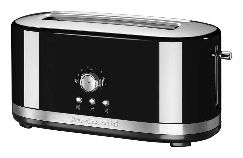 KitchenAid Tostapane 5KMT4116 4 Fette 1800W Nero 7 Livelli Doratura Scongelamento