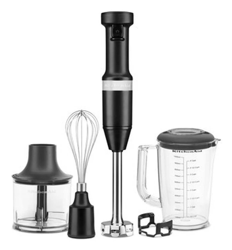 KitchenAid Frullatore ad immersione 5KHBV83EBM 180W 1L 4 lame acciaio inox nero