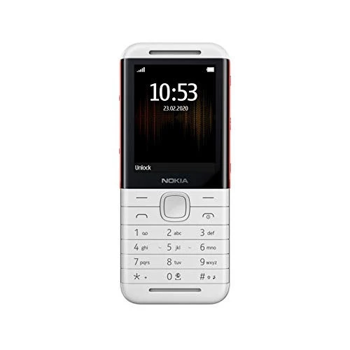 Nokia 5310 Telefono Cellulare Dual SIM Display 2.4" Bianco e Rosso con Bluetooth