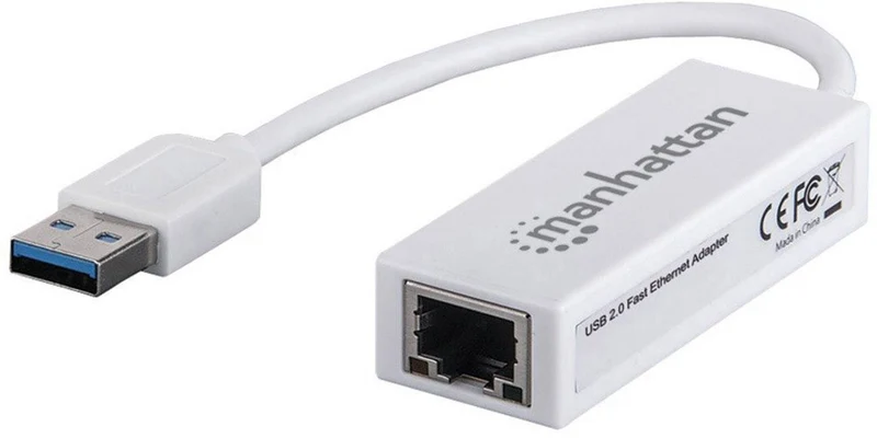 Manhattan Adattatore di Rete USB 2.0 a Fast Ethernet 100 Mbps 506731 Bianco