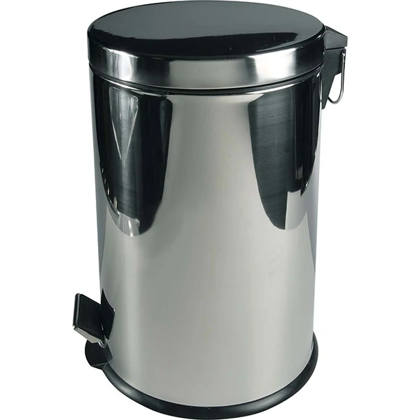 Pattumiera Inox 20lt Con Pedale H44 Cm Mirada