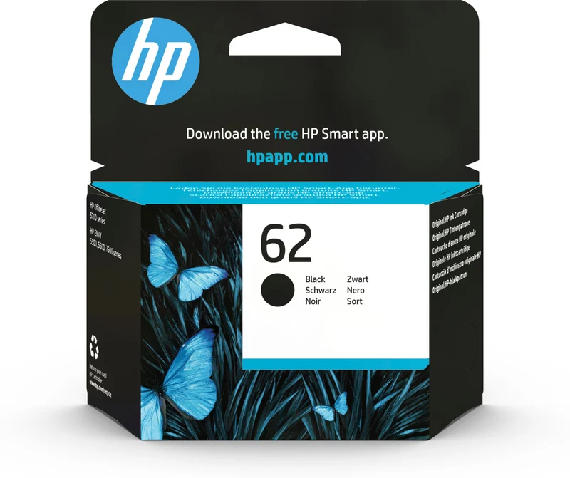 HP Cartuccia Inchiostro Originale 62 C2P04AE Nero 200 pagine Resa Standard