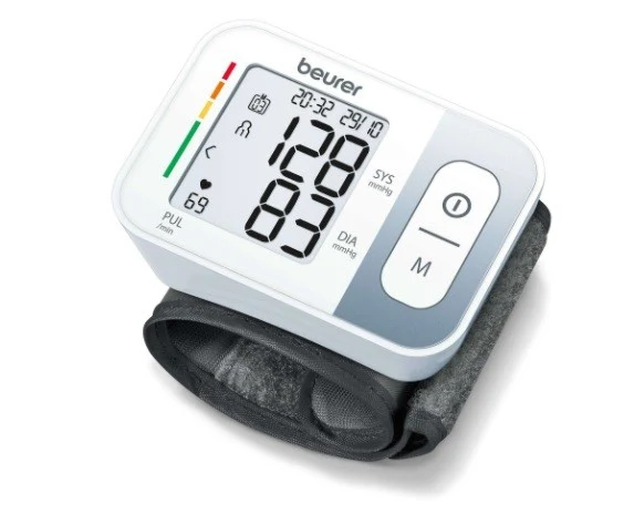 BEURER BC 28 Sfigmomanometro Digitale da Polso con Display Ampio e 60 Misurazioni