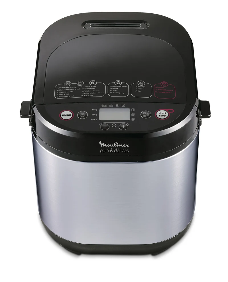 Moulinex OW240E Pain et Délices Macchina Pane 1kg 20 Programmi Yogurt Nero