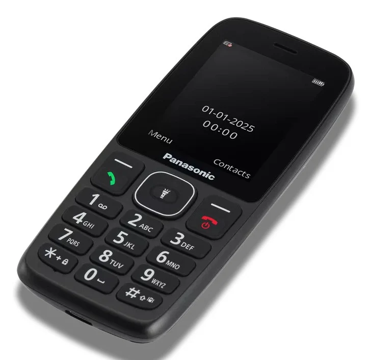 Panasonic KX-TF400 Telefono Cellulare Semplice 4G Nero 2,4" Resistente IP44