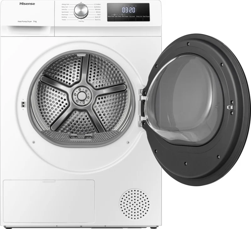 Hisense DHQE900UWDC Asciugatrice a Pompa di Calore 9kg Bianca Libera Installazione
