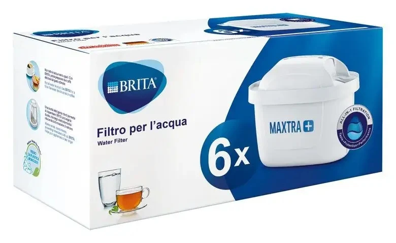 Brita MAXTRA+ Confezione da 6 Filtri per Caraffa Filtrante - Bianco - 1022214