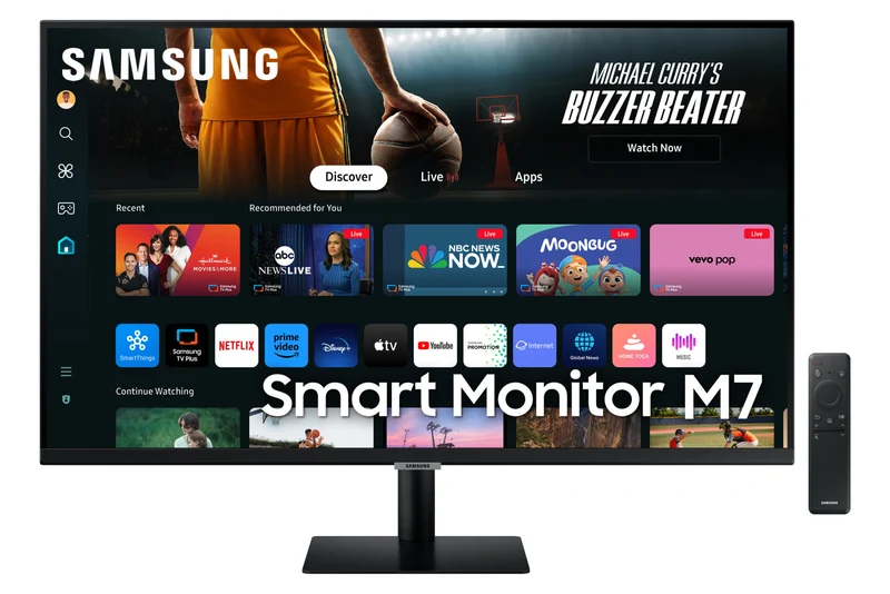 Samsung Smart Monitor M7 M70D 32 pollici 4K UHD LED Nero