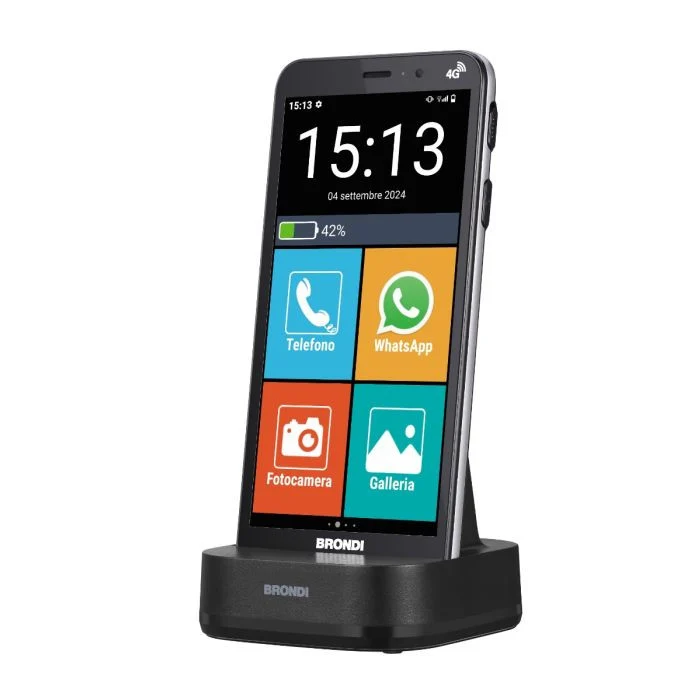 Brondi AMICO VERO Smartphone 4G Dual SIM Android 14 13MP 32GB Espandibile Nero
