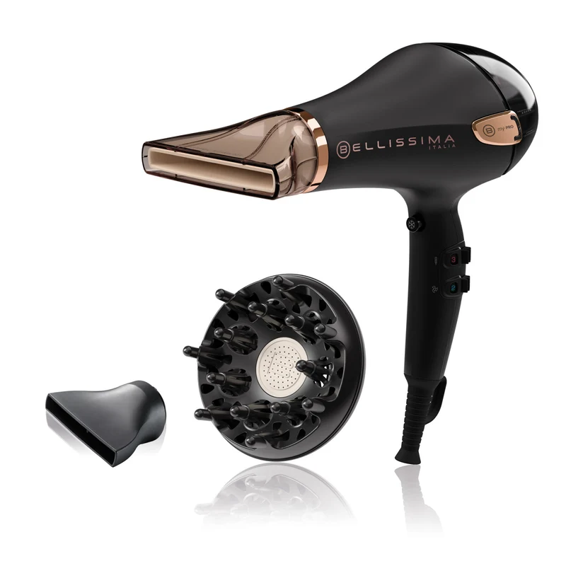 Bellissima P5 3800 Asciugacapelli Professionale 2300W Ceramica Ionico Nero/Rose Gold