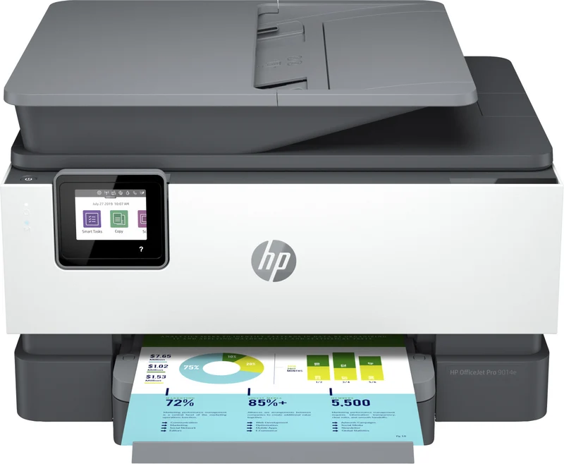 HP OfficeJet Pro 9014e Stampante Multifunzione Inkjet a Colori con ADF e Fax