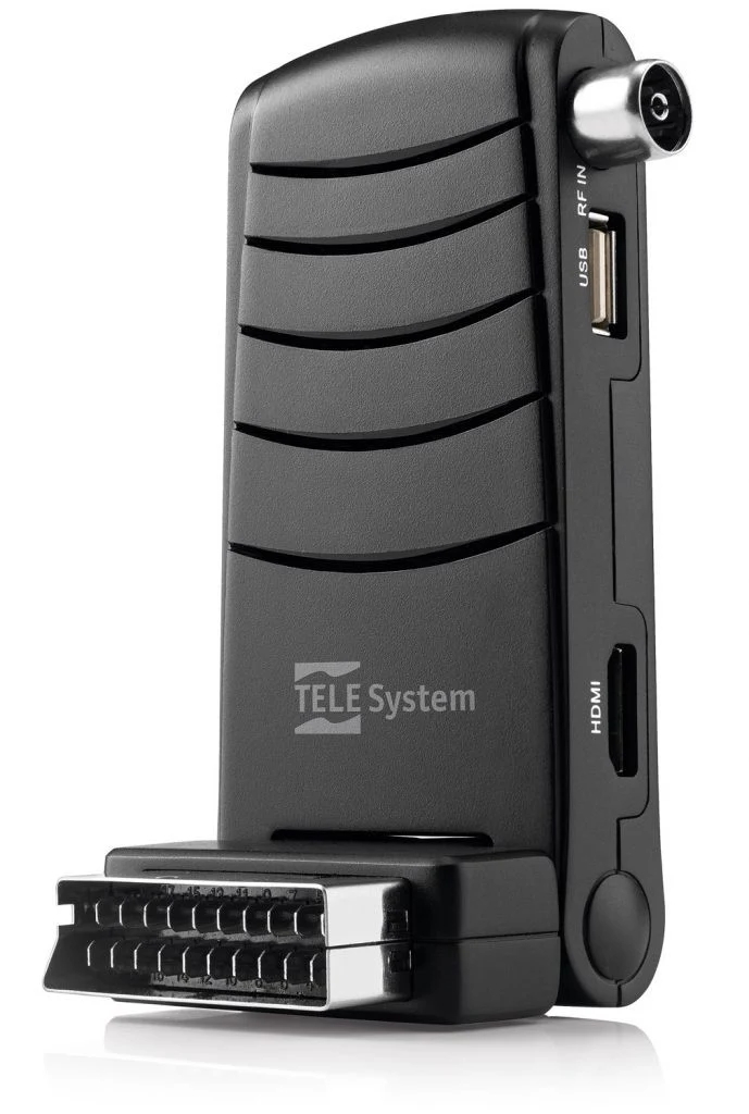TELE System TS6005 Stealth Decoder Digitale Terrestre Full HD DVB-T2 con HDMI e USB