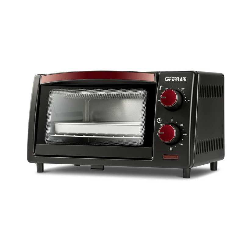 G3 Ferrari Forno elettrico IL MORO 10, 10L, Nero e Bordeaux, Termostato regolabile