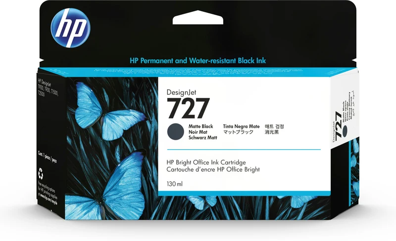 HP Cartuccia inchiostro DesignJet 727 B3P22A nero opaco 130ml originale