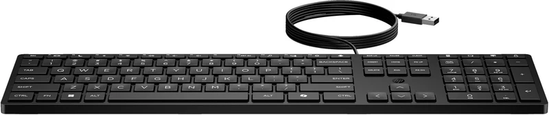 Hp Tastiera Cablata Desktop Full-size USB con Tastierino Numerico Nero per Ufficio