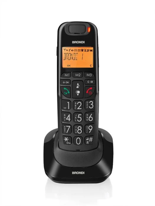 Brondi Bravo Bright Telefono DECT Nero