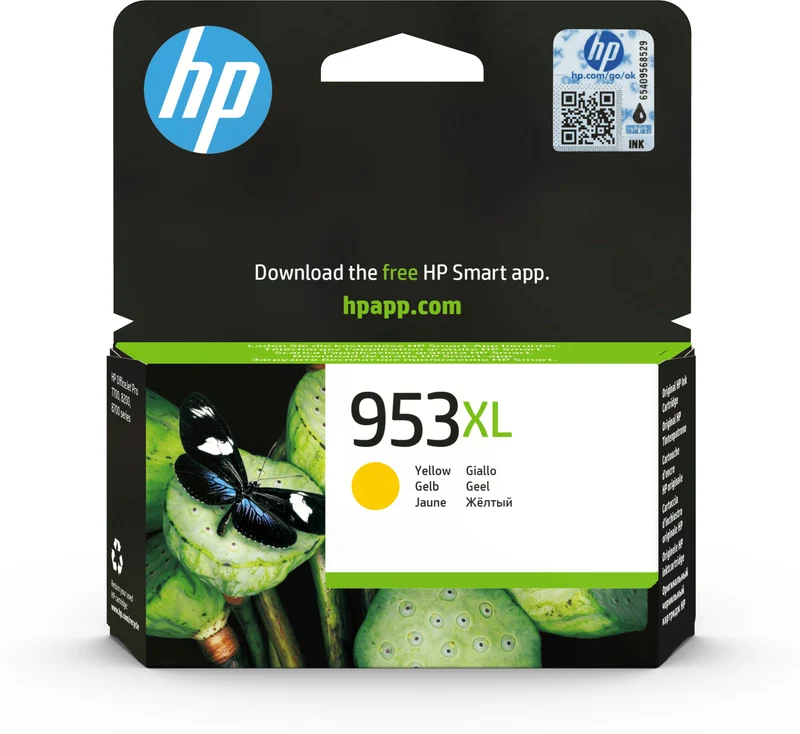 HP 953XL Cartuccia Inchiostro Originale Giallo Alta Capacità per OfficeJet Pro