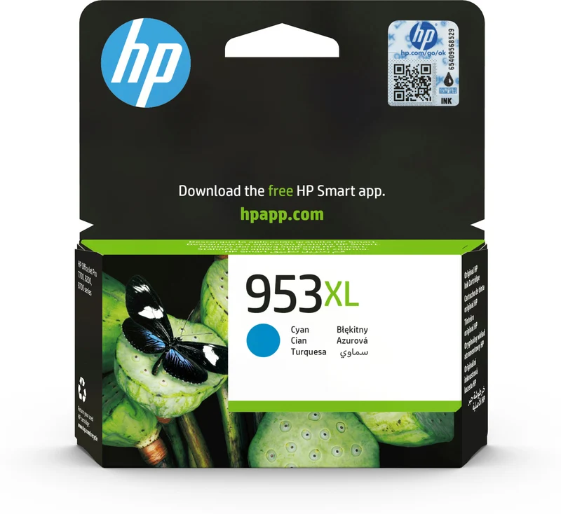 HP 953XL Cartuccia Inchiostro Originale Ciano Alta Capacità per OfficeJet Pro