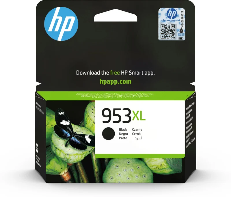 HP Cartuccia Inchiostro 953XL Nero Originale Alta Capacità per OfficeJet Pro