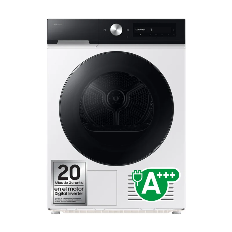 Samsung DV90DB7845GE Asciugatrice 9 Kg Classe A Pompa di Calore Libera Installazione Bianco