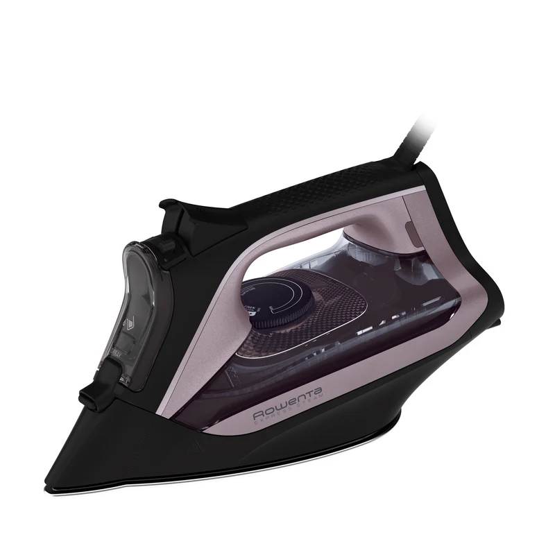 Rowenta DW4345 Ferro a Vapore 2600W Acciaio Inox Colpo Vapore 200g/min Nero Rosa