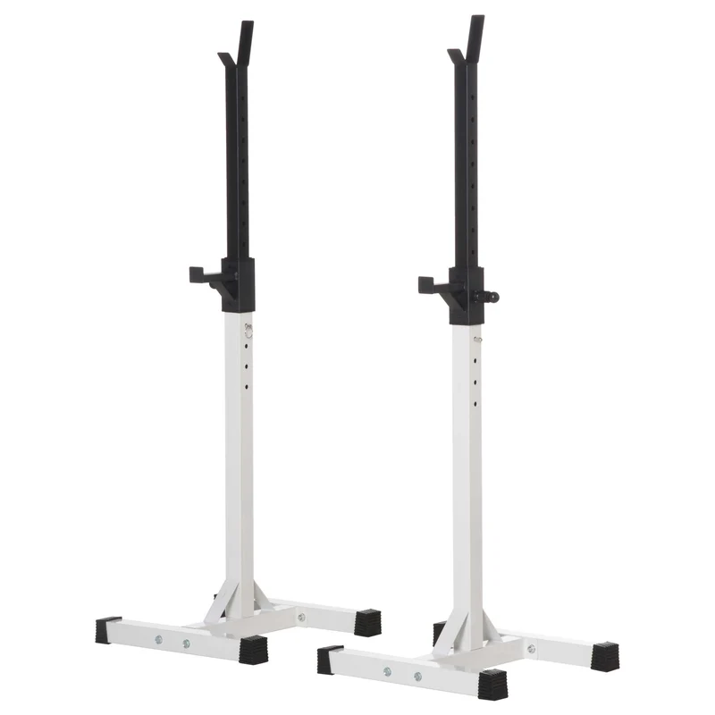 EASYCOMFORT Porta Bilanciere Universale in Acciaio, Altezza Regolabile su 12 Livelli, Carico Massimo 150kg