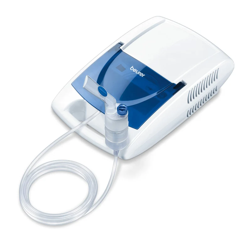 Beurer IH 21 Aerosol ad Aria Compressa per Trattamento Respiratorio Bianco e Blu