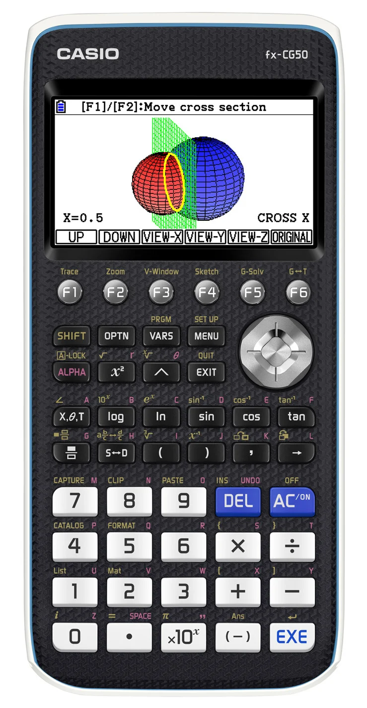 Casio FX-CG50 Calcolatrice grafica tascabile nera display alta risoluzione USB