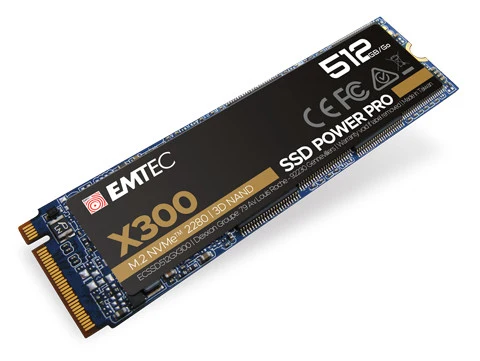 Emtec X300 SSD M.2 NVMe PCIe 3.0 512GB - Disco a stato solido per PC