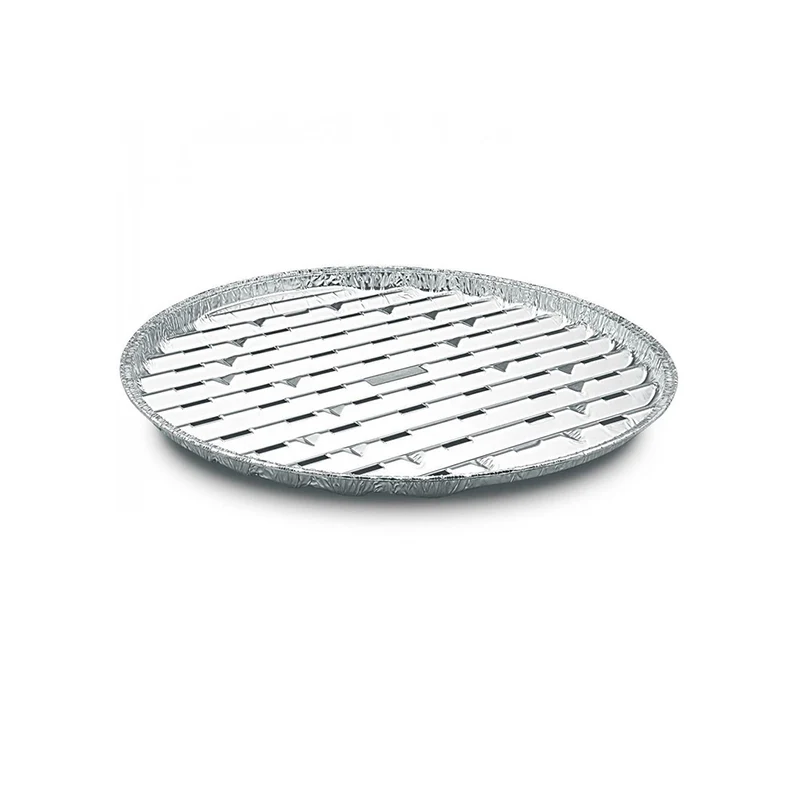 Griglie Tonde Ua E Getta Per Barbecue 34cm Set 2pz