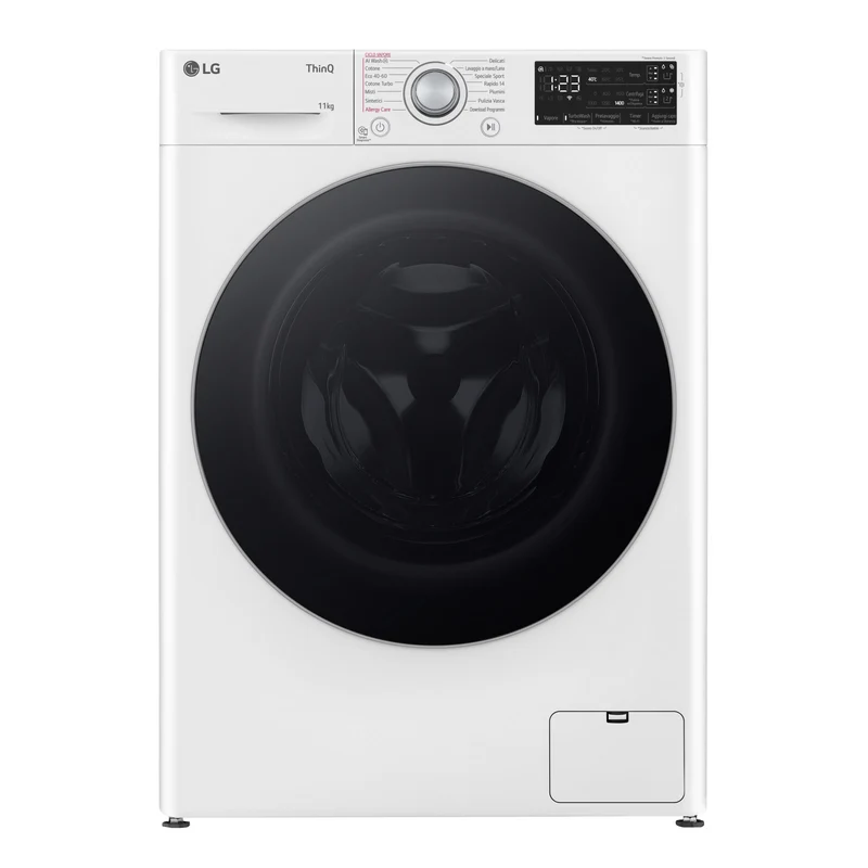 LG Lavatrice F4R3711NSWS 11kg 1400 giri Classe A AI DD Autodosaggio WiFi