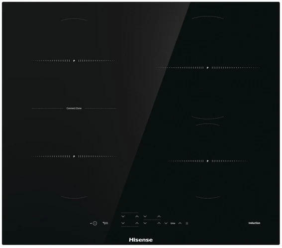Hisense I6433CB7 Piano Cottura a Induzione 4 Fornelli 59.5 cm Da Incasso Nero