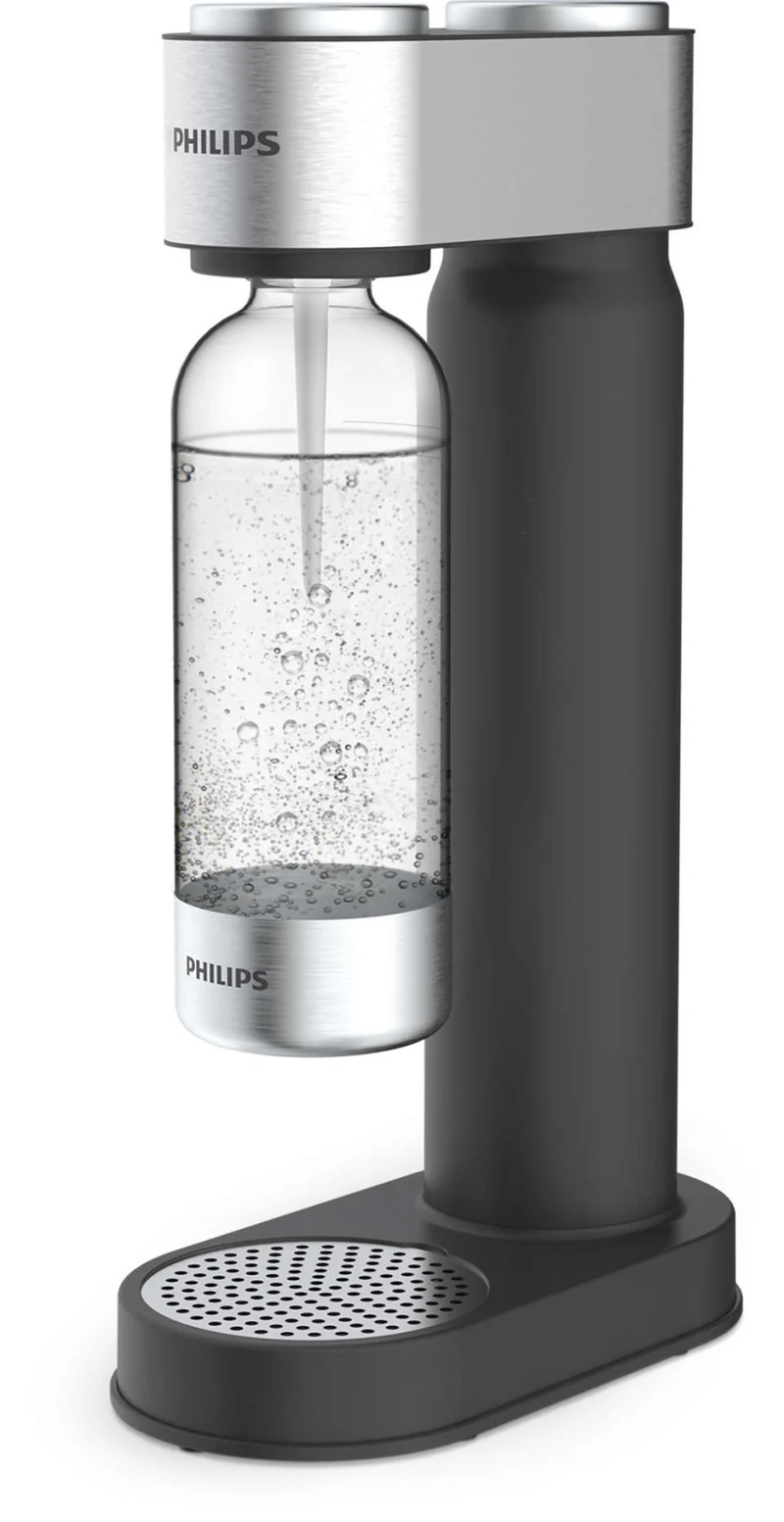 Philips Gasatore ADD4902BK10 Nero con Bottiglia 1L Inclusa - Elettrodomestico Cucina