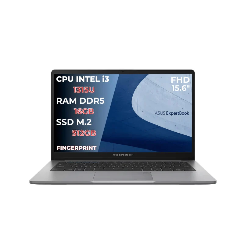 ASUS ExpertBook P1 Notebook 15.6" i3-1315U 8GB RAM 512GB SSD Windows 11 Pro