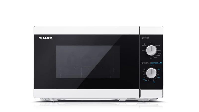 Sharp YC-MG01E-W Microonde con Grill 20L 800W Nero Bianco