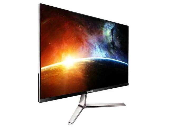 YASHI Monitor PC 24" Full HD IPS LED Nero e Argento 1920x1080 2ms 350cd/m²