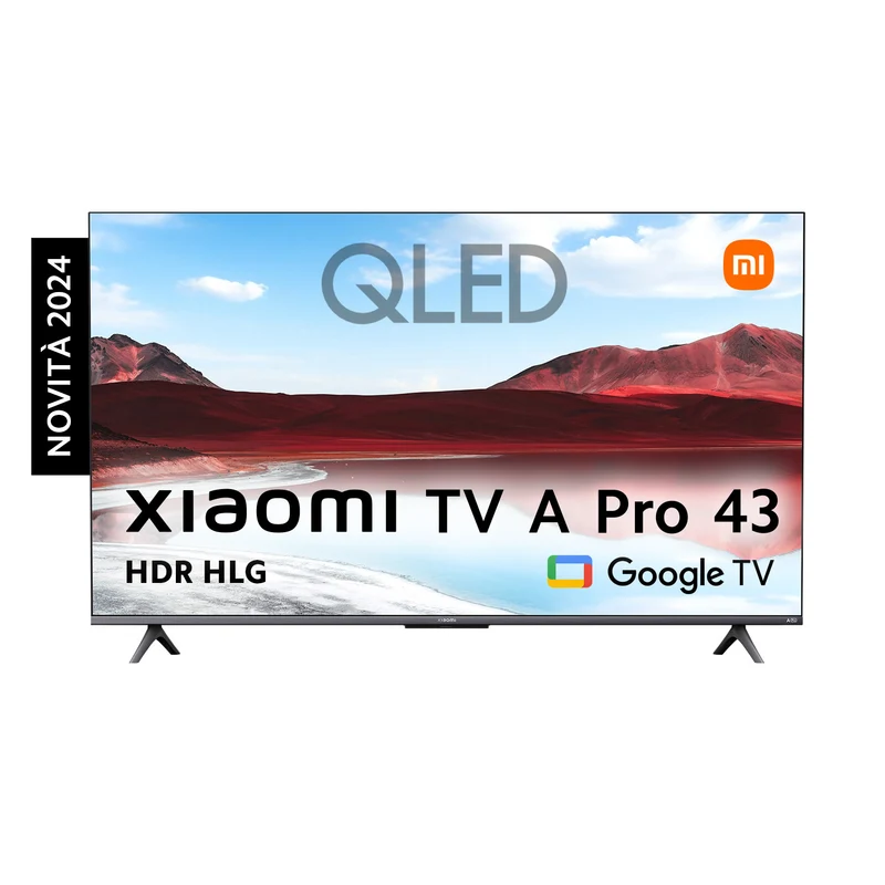 Xiaomi TV A Pro 43" QLED 4K Ultra HD Smart TV Google TV Grigio Titanio 43APRO