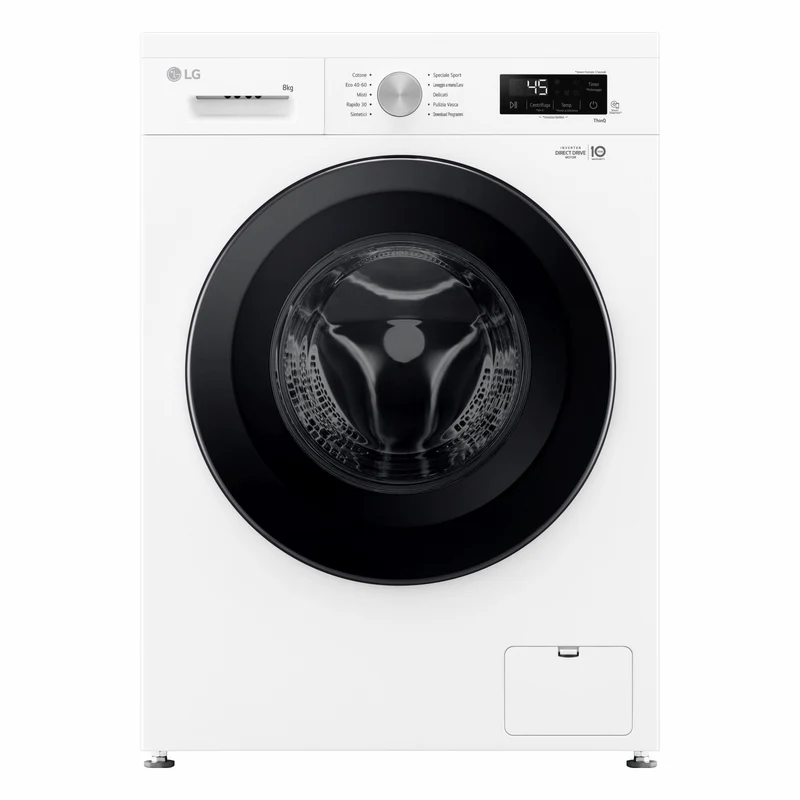 LG Lavatrice Smart F4NX1008NWK 8 kg Classe A 1400 giri Caricamento Frontale