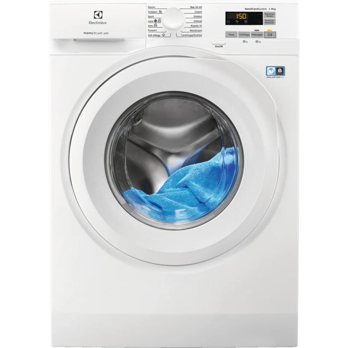 Electrolux EW6F592U Lavatrice Caricamento Frontale Bianco 9 kg 1151 Giri/min