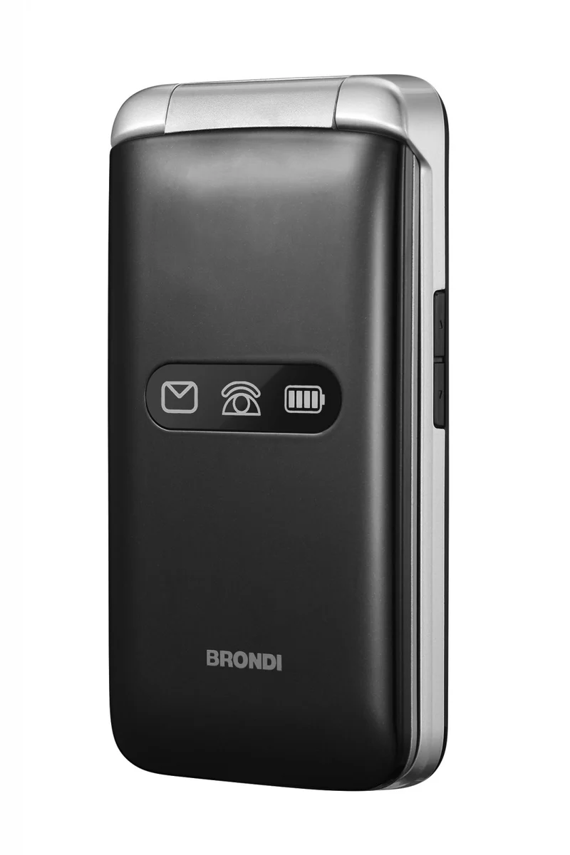 Brondi Amico Flip 4G+ Nero Argento Telefono cellulare basico