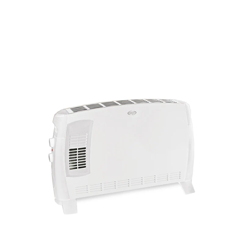 Argoclima Jazz T Termoconvettore Elettrico 2000W 3 Livelli Bianco con Turbo e Timer