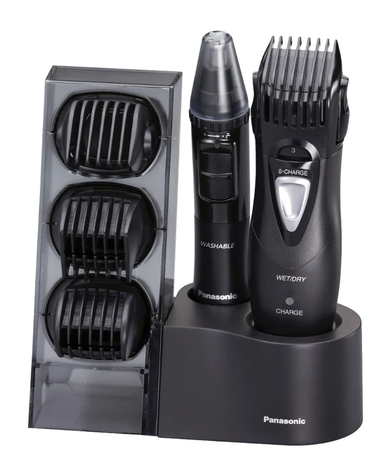 Panasonic Regolabarba ER-GY10CM504 Wet & Dry Ricaricabile 4 Pettini Nero