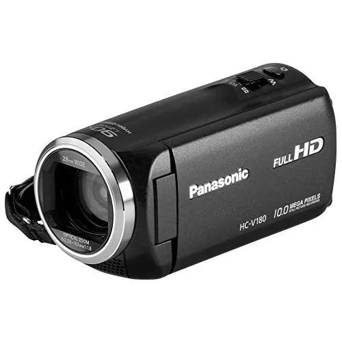 Panasonic HC-V180EG-K Videocamera Full HD Zoom ottico 50x Stabilizzatore 5 assi Nero