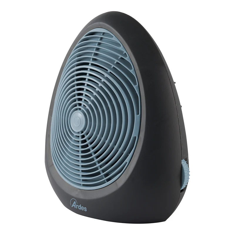 Ardes AR4F02N Stufetta elettrica 2000W con ventilatore, termostato regolabile, nero