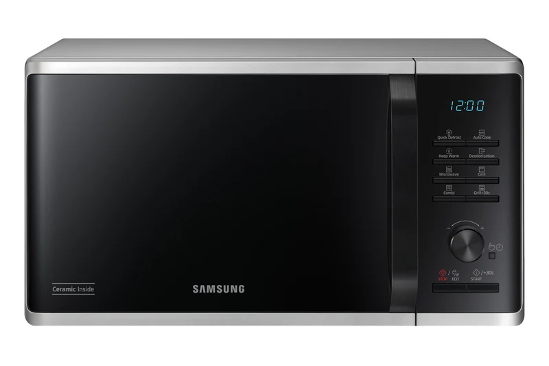 Samsung Microonde con Grill MG2AK3515AS 23L 1250W Cottura Croccante Nero e Argento