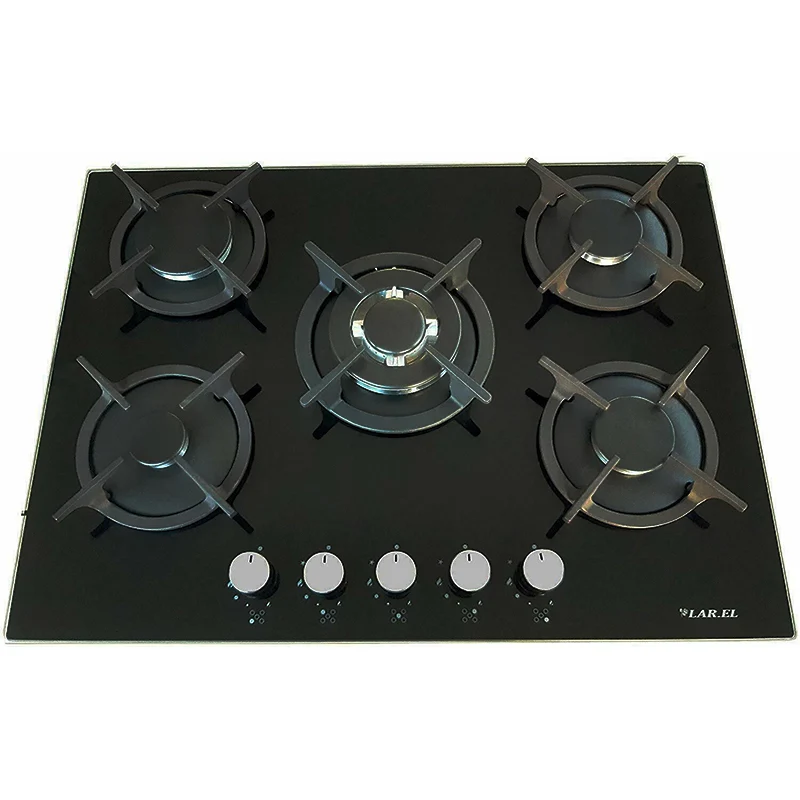 Piano Cottura 70 Vetro Nero858g Larel