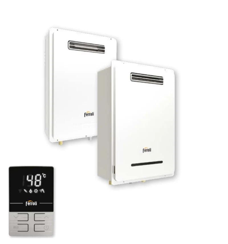Scaldabagno a Gas Ferroli da esterno EXTERNO 26 NG litri low NOx Metano/Gpl